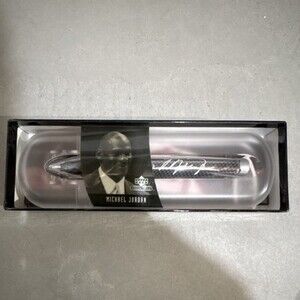 Pod Pen Michael Jordan Collectible Ballpoint Pen Carbon Fiber Chrome Trim